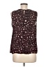 Apt. 9 100% Polyester Burgundy Sleeveless Blouse Size M - photo 2