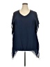 ADREAMLY Blue 3/4 Sleeve Blouse Size XXL - photo 1