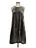 Gap Metallic Silver Casual Dress Size S - photo 1