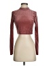 Shein Burgundy Long Sleeve Top Size 4 - photo 1