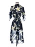 Club Monaco 100% Polyester Print Blue Cocktail Dress Size 4 - photo 2