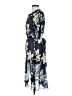 Club Monaco 100% Polyester Print Blue Cocktail Dress Size 4 - photo 5