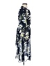 Club Monaco 100% Polyester Print Blue Cocktail Dress Size 4 - photo 4