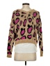 Debut Animal Print Pink Pullover Sweater Size S - photo 2