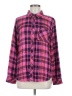 Rails 100% Rayon Plaid Pink Long Sleeve Button-Down Shirt Size M - photo 1
