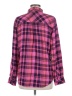 Rails 100% Rayon Plaid Pink Long Sleeve Button-Down Shirt Size M - photo 2