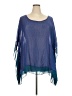 Swak 100% Polyester Blue 3/4 Sleeve Blouse Size 4X - photo 1