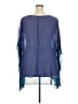 Swak 100% Polyester Blue 3/4 Sleeve Blouse Size 4X - photo 2