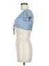 I. Joah 100% Polyester Blue Short Sleeve Top Size L - photo 5