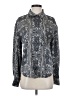 Evereve 100% Polyester Paisley Gray Long Sleeve Blouse Size S - photo 1
