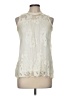 Paper Tee Ivory Sleeveless Blouse Size M - photo 1
