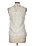 Paper Tee Ivory Sleeveless Blouse Size M - photo 2