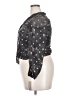 Black Label by Evan Picone 100% Polyester Gray 3/4 Sleeve Blouse Size 2X - photo 5