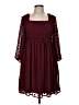 Listicle 100% Polyester Burgundy 3/4 Sleeve Top Size M - photo 1