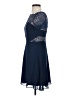 ASOS 100% Polyester Blue Cocktail Dress Size 4 - photo 5