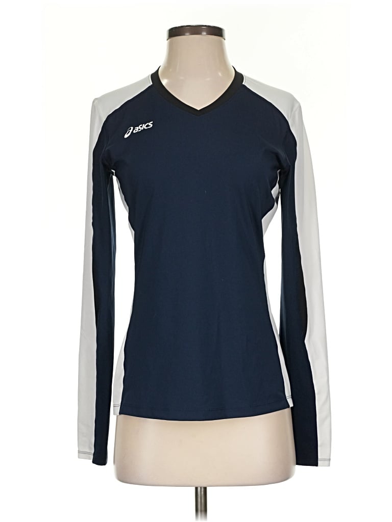 Pre-owned Asics Long Sleeve T-shirt In Blue