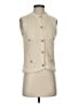 Zara Ivory Sleeveless Button-Down Shirt Size S - photo 1