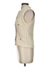 Zara Ivory Sleeveless Button-Down Shirt Size S - photo 5