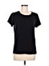 Hue Solid Black Short Sleeve T-Shirt Size M - photo 1
