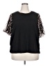 On Twelfth Black Short Sleeve Top Size 2X - photo 1