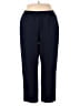 Alfred Dunner 100% Polyester Solid Blue Casual Pants Size 18 - photo 1