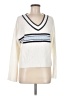 Wild Fable Stripes Ivory Pullover Sweater Size M - photo 1