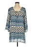 J Valdi 100% Rayon Blue 3/4 Sleeve Blouse Size L - photo 1