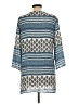 J Valdi 100% Rayon Blue 3/4 Sleeve Blouse Size L - photo 2