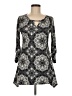 Jason Maxwell Print Gray Casual Dress Size M - photo 1
