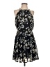 Blue Rain 100% Polyester Floral Black Cocktail Dress Size S - photo 1