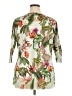 Cj Banks 100% Polyester Green 3/4 Sleeve Top Size 1X - photo 2