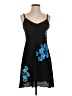 Venus 100% Polyester Graphic Black Casual Dress Size P (petite) - photo 1