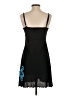 Venus 100% Polyester Graphic Black Casual Dress Size P (petite) - photo 2