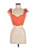 Hello Molly Orange Sleeveless Blouse Size 6 - photo 1