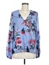 Yumi Kim 100% Polyester Blue Long Sleeve Blouse Size M - photo 1
