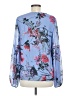Yumi Kim 100% Polyester Blue Long Sleeve Blouse Size M - photo 2