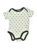 Amazon Essentials Polka Dots Ivory Short Sleeve Onesie Size 3-6 mo - photo 1