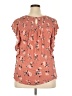 Rewind Pink Short Sleeve Blouse Size XXL - photo 2