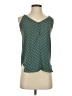 Ann Taylor LOFT 100% Polyester Green Sleeveless Blouse Size XXS - photo 1
