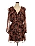 Socialite 100% Polyester Paisley Brown Cocktail Dress Size L - photo 1
