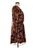 Socialite 100% Polyester Paisley Brown Cocktail Dress Size L - photo 4