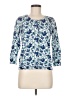 Architect Floral Blue Pullover Sweater Size P (petite) - photo 1