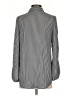 City Streets 100% Polyester Stripes Gray Long Sleeve Blouse Size S - photo 2