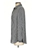 City Streets 100% Polyester Stripes Gray Long Sleeve Blouse Size S - photo 5