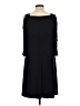 MSK Solid Black Casual Dress Size L - photo 2
