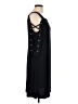 MSK Solid Black Casual Dress Size L - photo 4