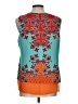 Rose + Olive 100% Polyester Teal Sleeveless Blouse Size L - photo 2