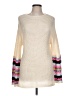 Assorted Brands 100% Acrylic Color Block Ivory Pullover Sweater Size L - photo 1