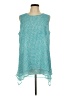 Fever 100% Polyester Teal Sleeveless Blouse Size L - photo 1