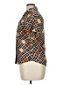 Assorted Brands Print Orange Short Sleeve Blouse Size XL (estimated) - photo 5